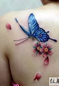 Mimpi yang indah pola tato kupu-kupu Daquan