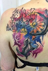 Tattoo catcher aisling dúch dúch ar an ghualainn