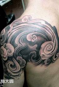 Плечо водна хвиля татуювання візерунок