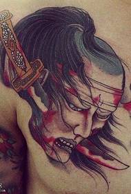 He tauira peita dagger tattoo