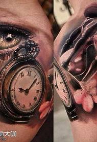 የትከሻ ጠረጴዛ hourglass ንቅሳት ንድፍ