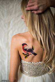 Плече кольорові пташині татуювання візерунок