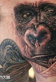 Iphethini ye tattoo ye-Orangutan