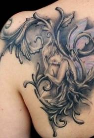 Модел за тетоважа на елф со рамења за спиење