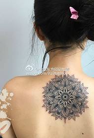 Modello di tatuaggio tatuato punto spalla classico
