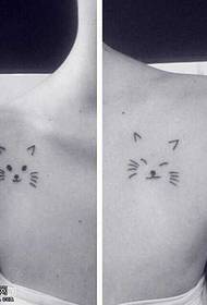 Schulterkatze Tattoo Muster