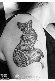 Brahma kočka tetování vzor na rameni