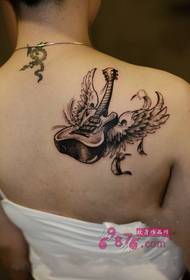 Gitarové krídla na tetovanie