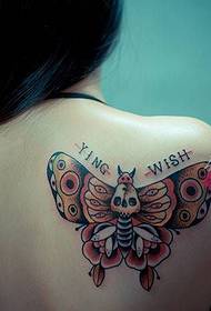 Beleza flor borboleta ombro ombro tatuagem imagens