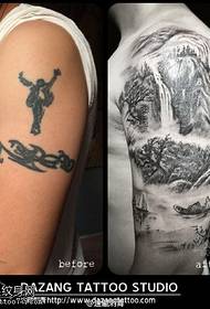 Landscape pendi tattoo pabendekete