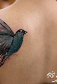 Ŝultra Trezoro Bela Inteligenta Kolombo-Tatuado