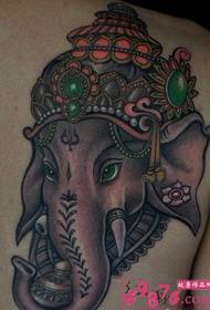 Rigt elefant tatoveringsbillede