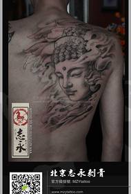 Плече, ласкаво, візерунок татуювання Будди