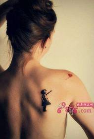 Picha nzuri ya picha ya tattoo ya bega nzuri