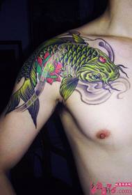 Schal Tintenfisch Tattoo Muster Bild