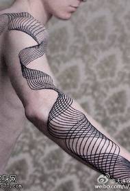Talagsaong linya sa prick tattoo nga linya
