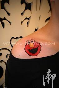 Skouderkleur cartoon-patroan foar tattoo