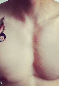 Motivo tatuaggio rondine color spalla fornito da padiglione tatuaggio