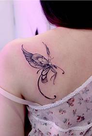 Női váll gyönyörű divat jóképű elf tetoválás kép