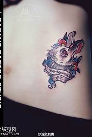 ლამაზი bunny tattoo ნიმუში