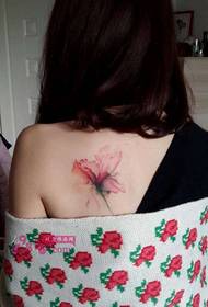 Skønhed skulder blomst mode tatovering billede