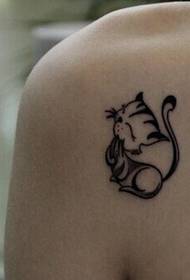 Ragazze spalle belle belle immagini di tatuaggi di gatto paffuto