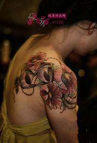 Quadres de tatuatges d'espatlles flors europees i americanes