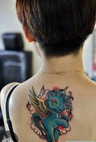 Kāhea wahine wahine aniani unicorn tattoo kiʻi kiʻi