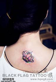 Fresh and beautiful little crown tattoo pattern
