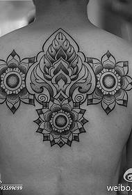 Super large step by step lotus leaf lotus tattoo pattern