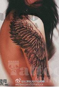 Personalità bellezza spalla ali modello di tatuaggio