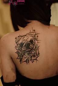 Rameno roztomilý malý ostrý pei tetování obrázek