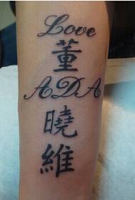 Fiú váll gyönyörű név tetoválás kép