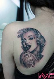 Fragranza Spalla Sexy Monroe Head Tattoo Pattern Picture