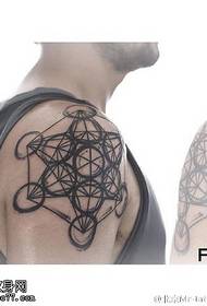 Yelkada geometrik grafik aniq zarb naqshlari