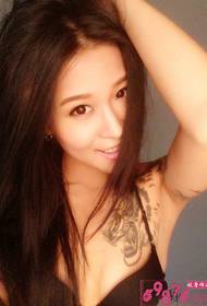 Beauty domineering Shawl Tiger Tattoo Picture