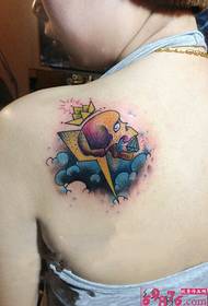 Foto di tatuaggio diamante creativo smalto di colore