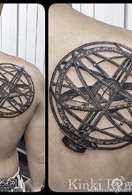 Realistic three-dimensional tattoo pattern