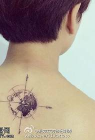Marque o patrón de tatuaxe do tatuaje