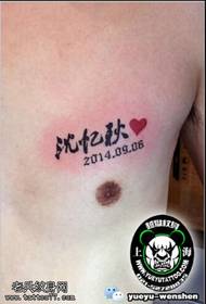 Modello di tatuaggio classico cinese Shen Yiqiu