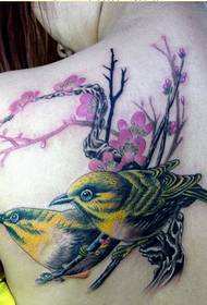Dívčí ramena, krásně vypadající, tetovací tetování