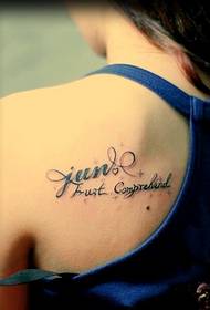 Back shoulder flower body tattoo pattern picture picture
