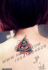 Пофарбовані візерунок татуювання очей ангела