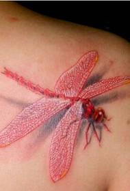 Roztomilé a krásné barevné lebky tetování vzor obrázek na rameni