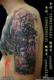 Modello tatuaggio Taoyuan in stile cinese a tre nodi