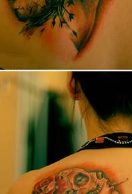 maschera del cranio che fuma immagine del tatuaggio di bella personalità