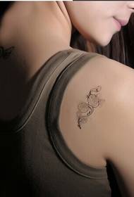 80-rameno hezký rameno krásné krásné malé růžové tetování obrázek