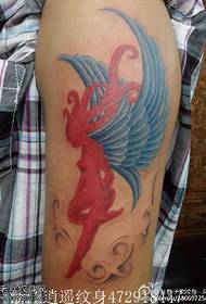 Model de tatuaj de elf înger pictat