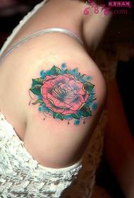 Ljepota mirisna ruža modna ruža tetovaža slika