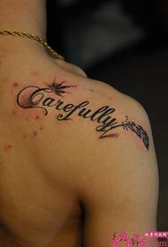 Gambar tattoo tatu taktak Inggris